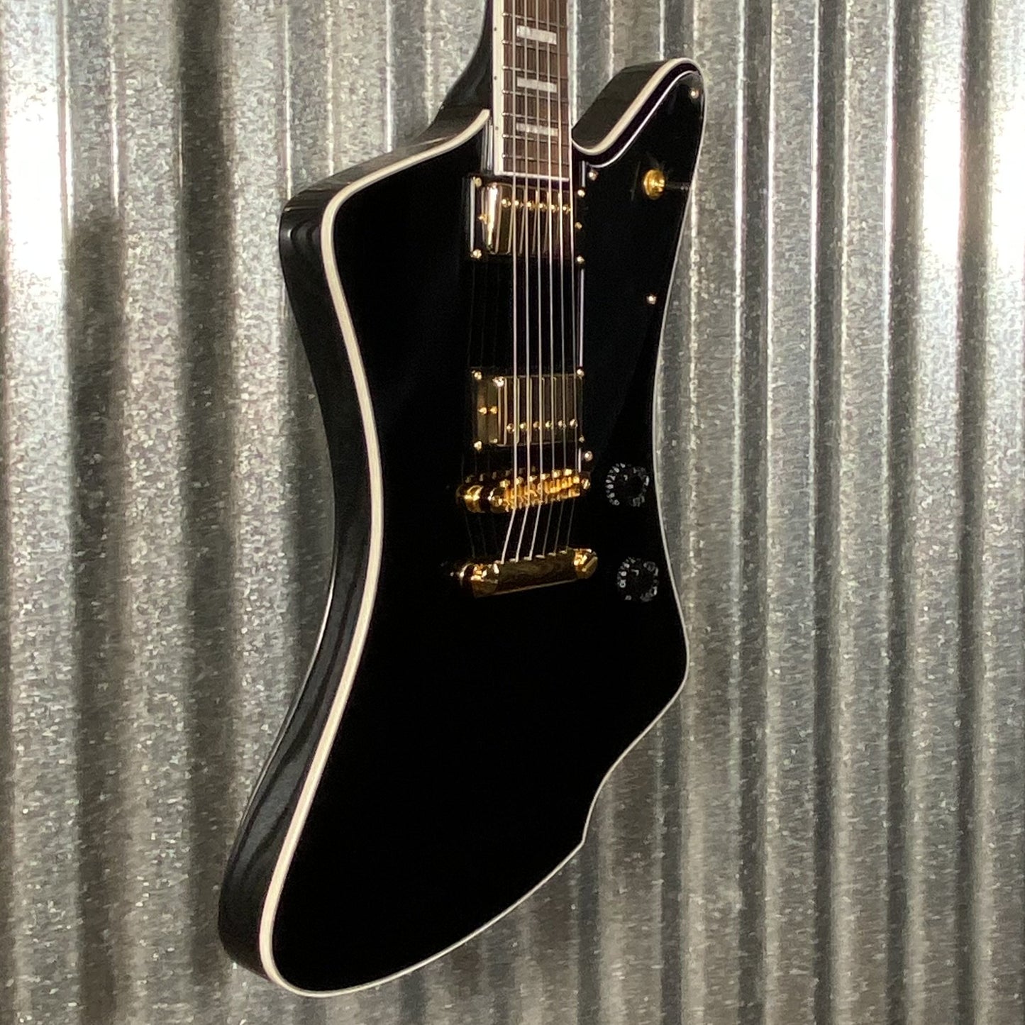 Westcreek Guitars Mirage T Bird Style Dual Humbucker Guitar Black #0081 Used