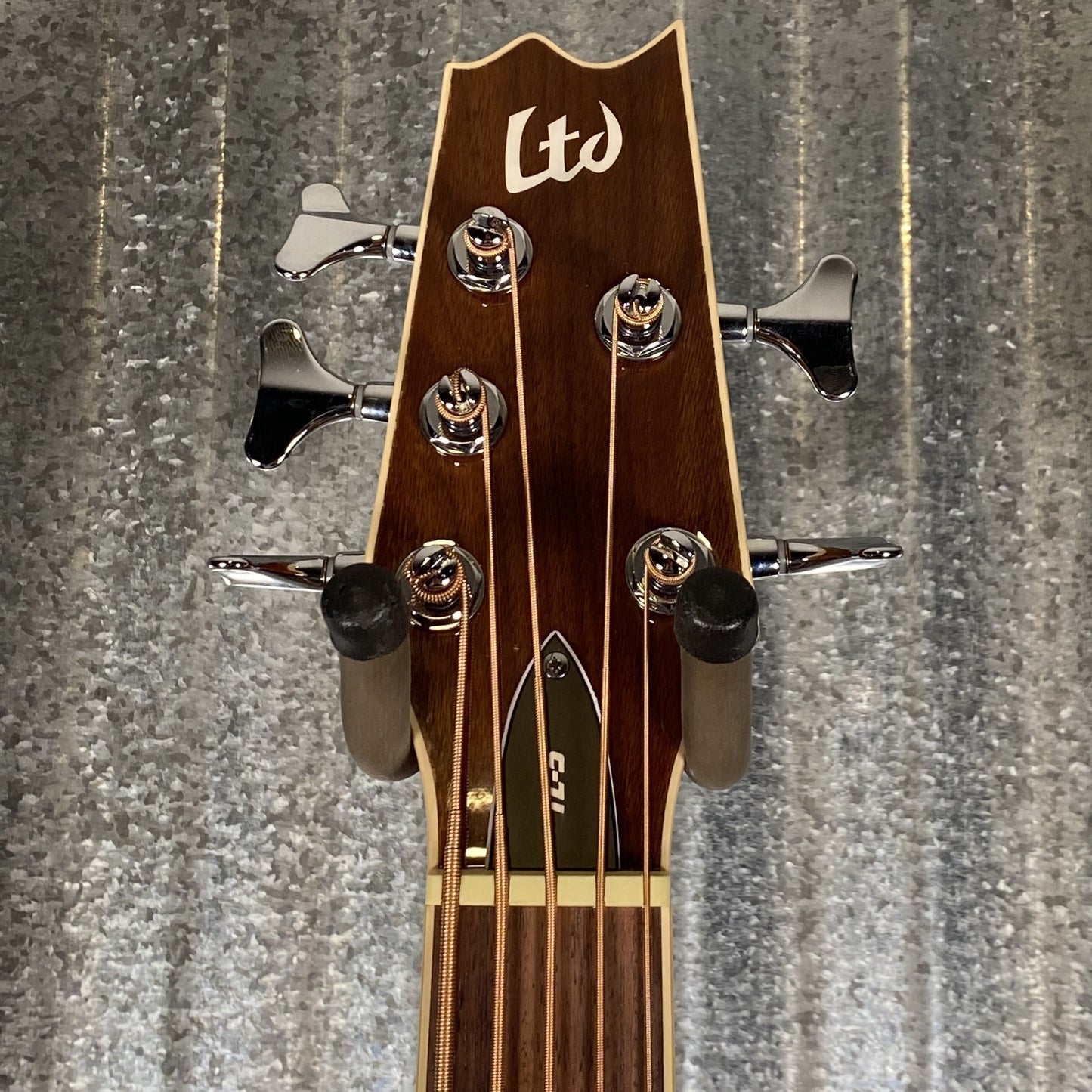 ESP LTD TL-5 5 String Acoustic Electric Thinline Bass Natural TL5NAT #0400 Used