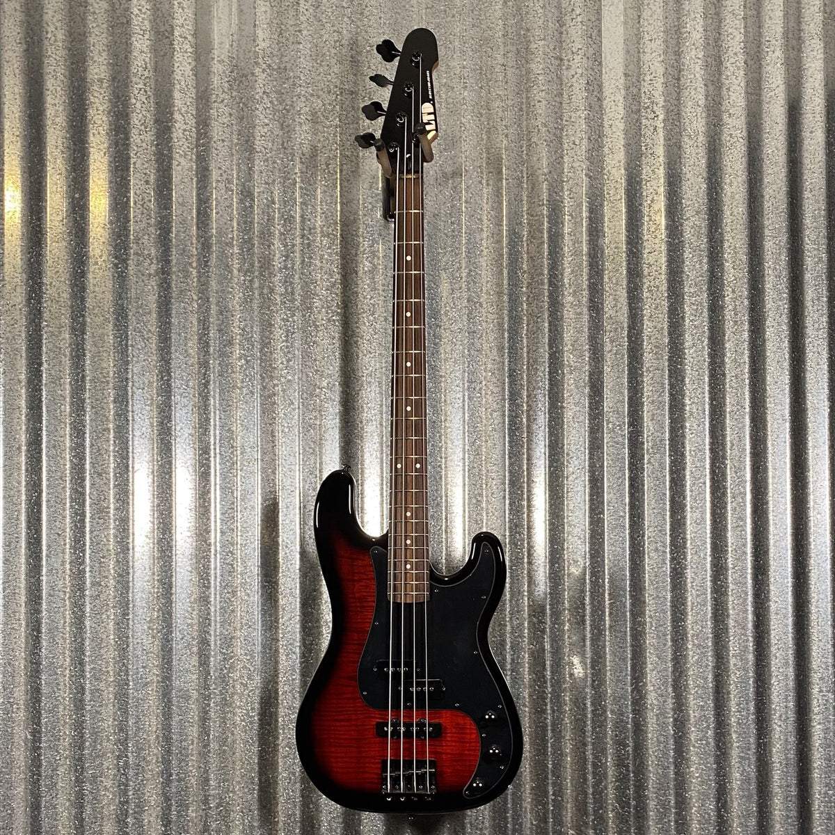 ESP LTD Surveyor 204DX Red Burst 4 String Bass #2036 Used