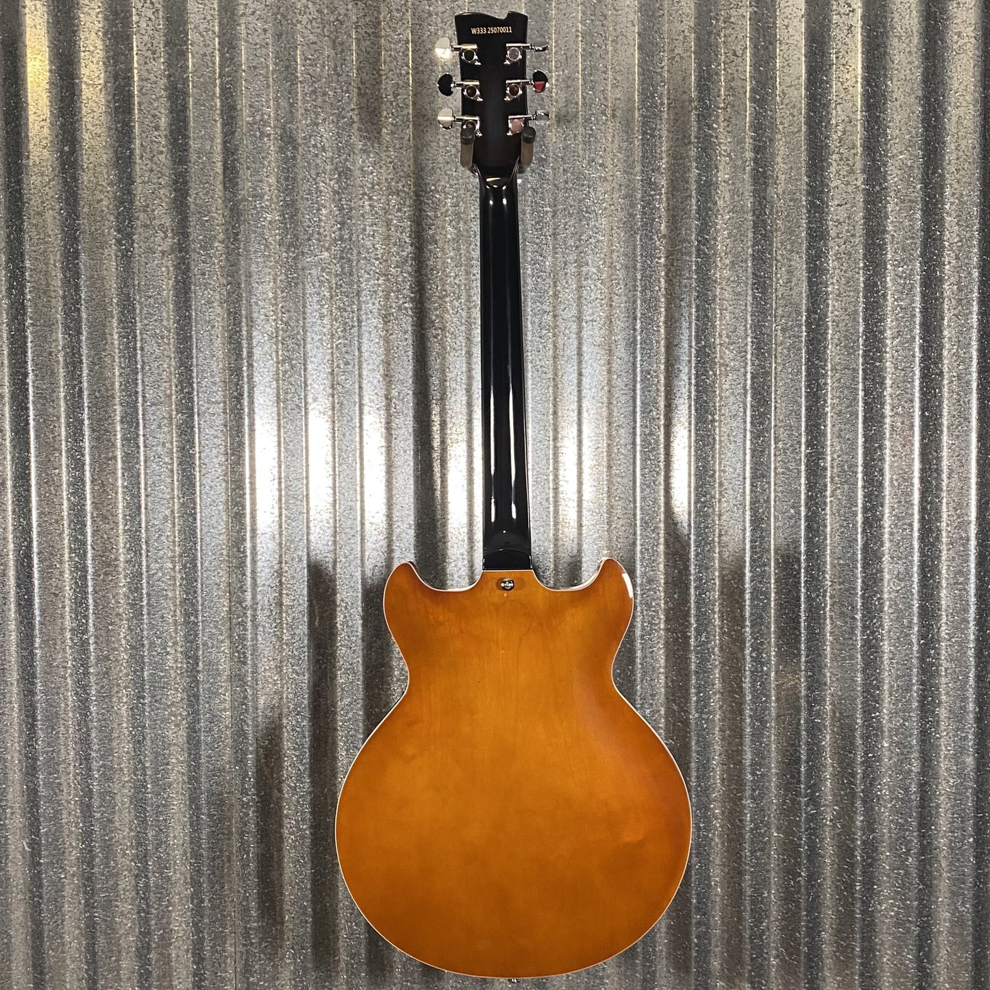 Westcreek Guitars 333 Semi Hollow Body Double Cutaway Amber Brown #0011 Used