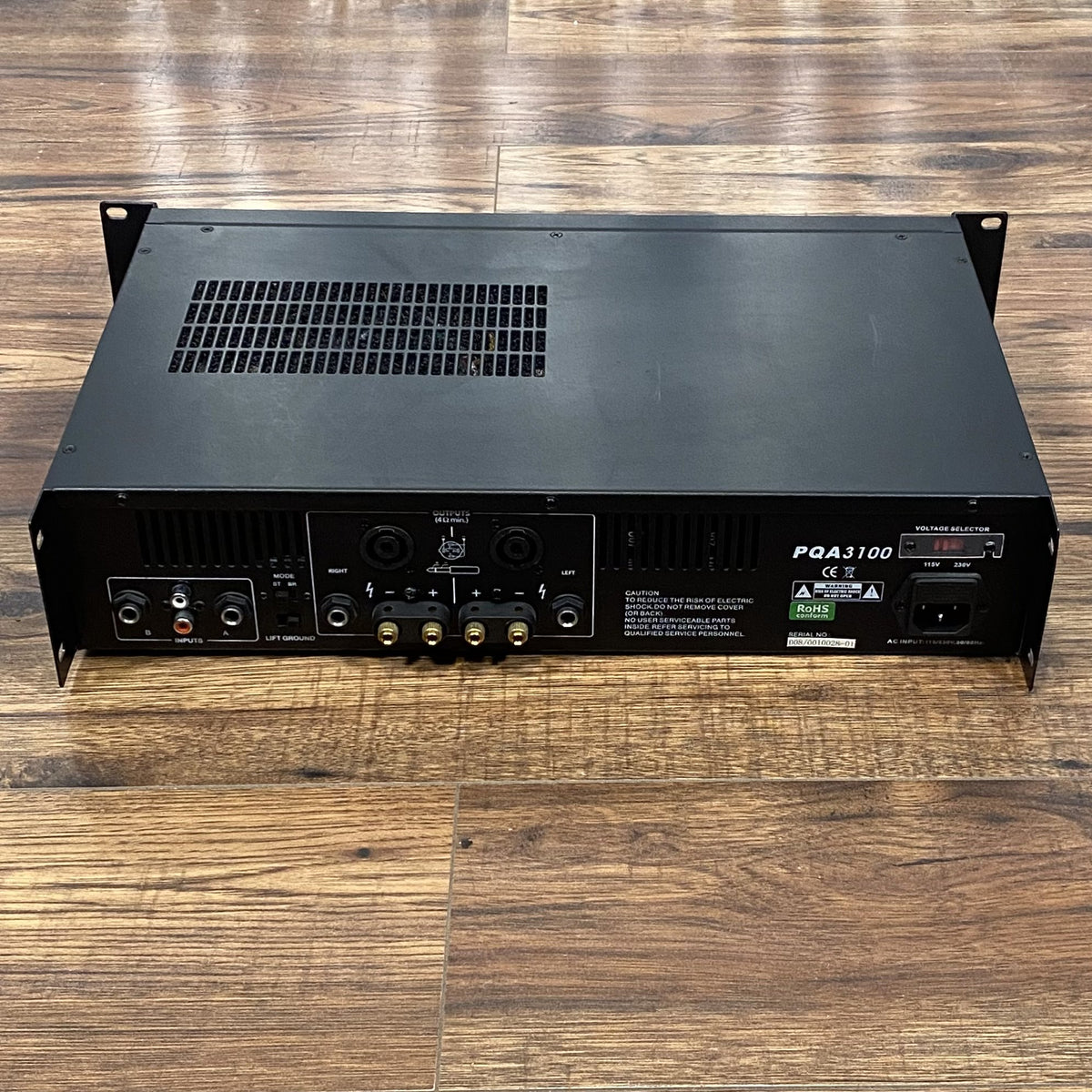 Pyle PQA3100 2 Channel 3100 Watt PA Power Amplifier Used