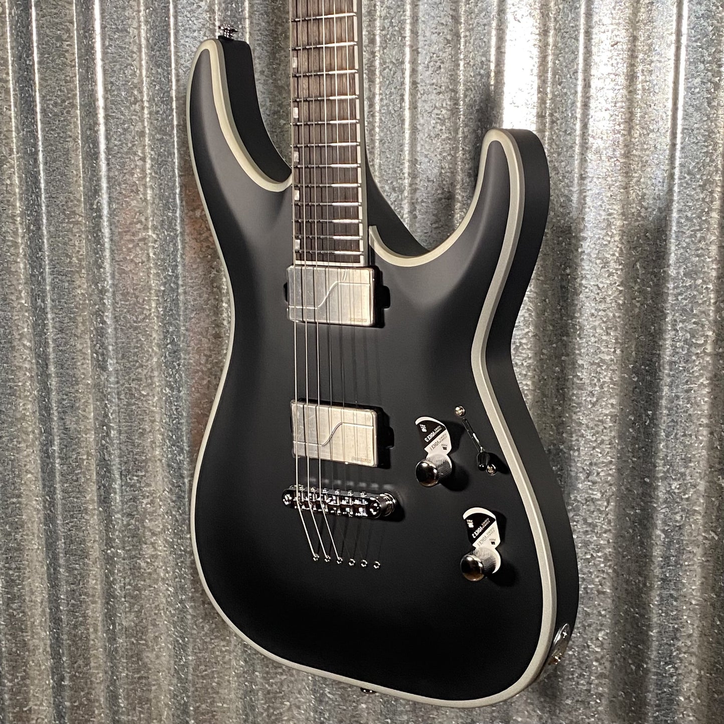 ESP LTD MH-1000NT Bold Binding Black Satin Guitar #1064 Used