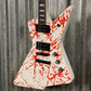 Westcreek Guitars Revenge Explorer Style Scatch Whte Red #0059 Used