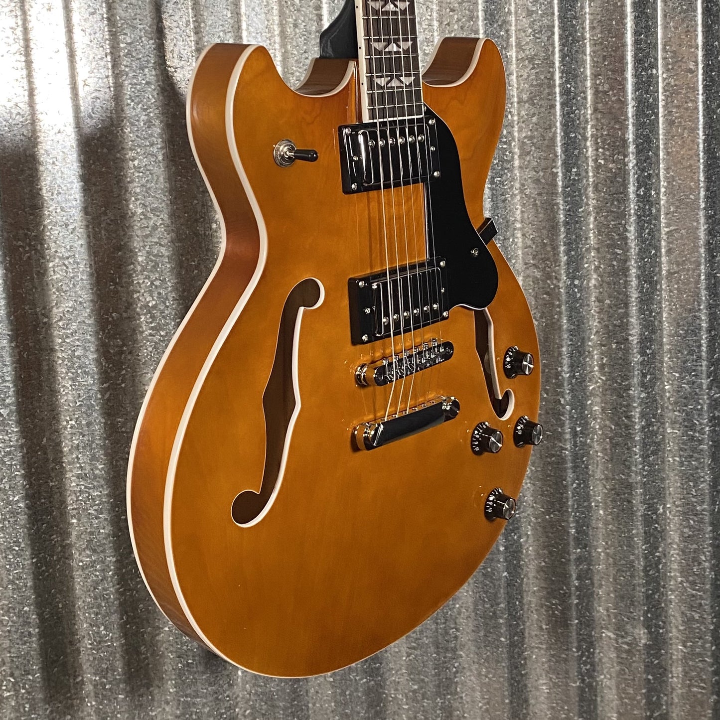 Westcreek Guitars 333 Semi Hollow Body Double Cutaway Amber Brown #0011 Used