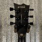 ESP LTD EC FR Black Metal Floyd Rose Black Satin Guitar ECFRBKMBLKS #1585 Used