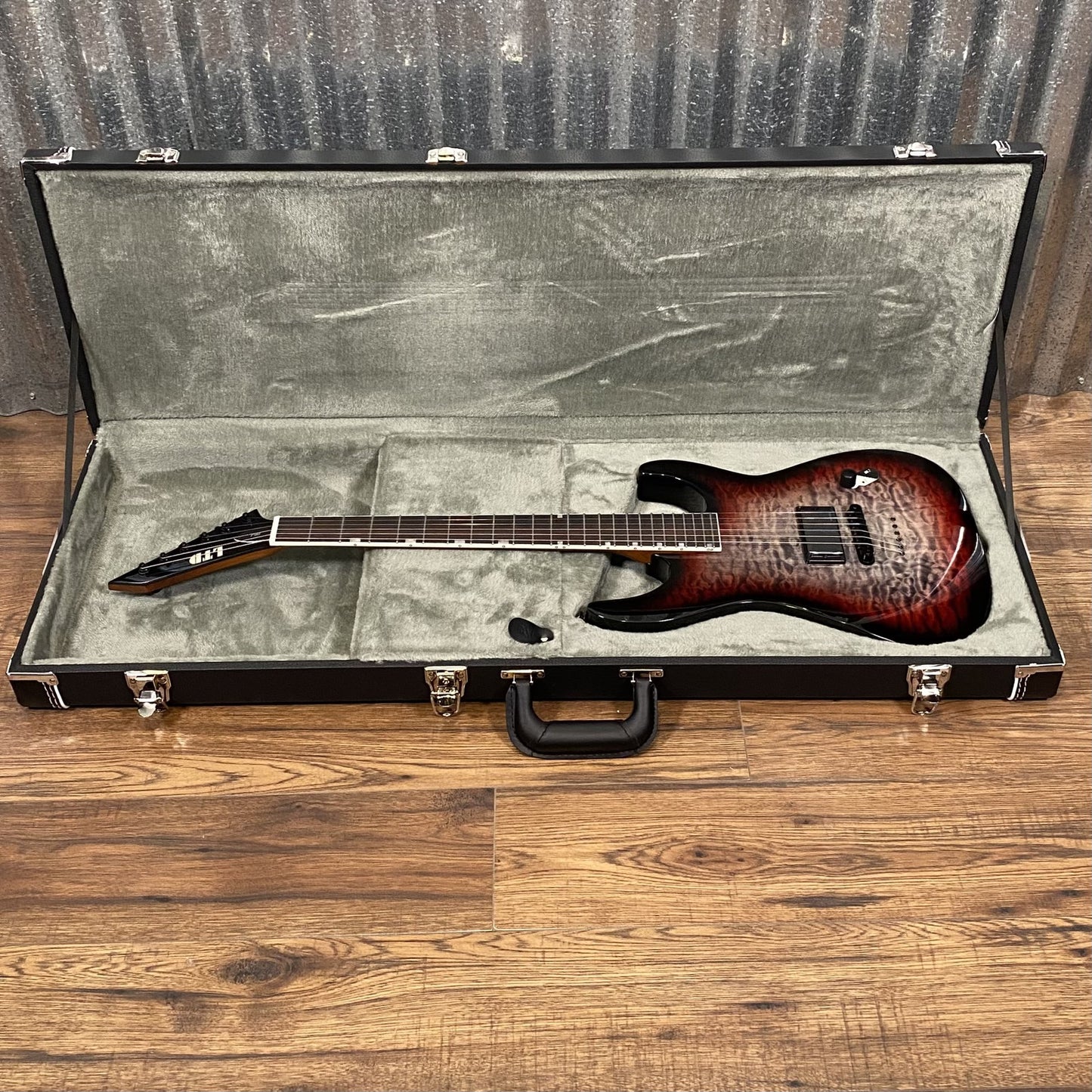 ESP LTD JM-1 Josh Middleton Deep Blood Moon Guitar & Case JMIQMDBLM #1300 Used
