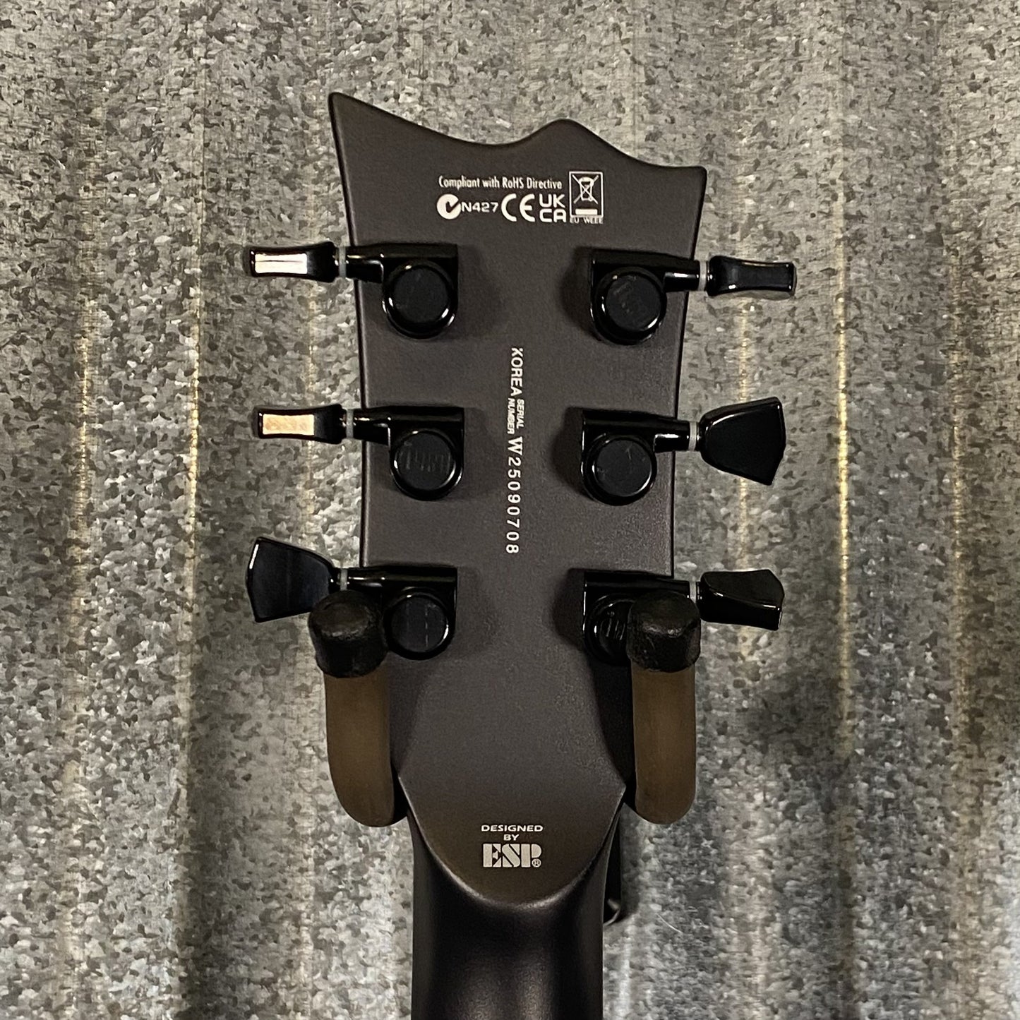 ESP LTD EC-1000B Baritone Charcoal Metallic Satin Guitar #0708 Used