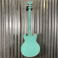 D'Angelico Guitars Premier Mini DC Semi Hollow Body Surf Green Tortoise Pickguard #7320 Demo