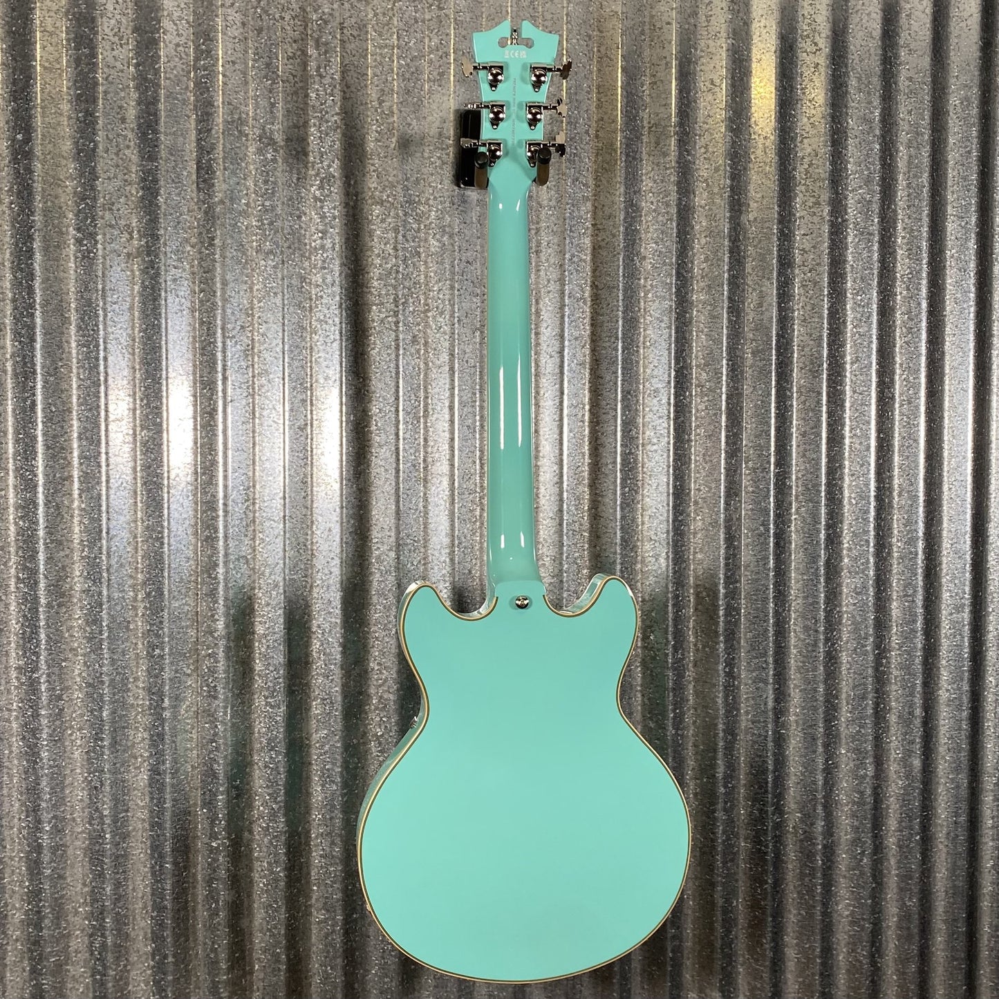 D'Angelico Guitars Premier Mini DC Semi Hollow Body Surf Green Tortoise Pickguard #7320 Demo