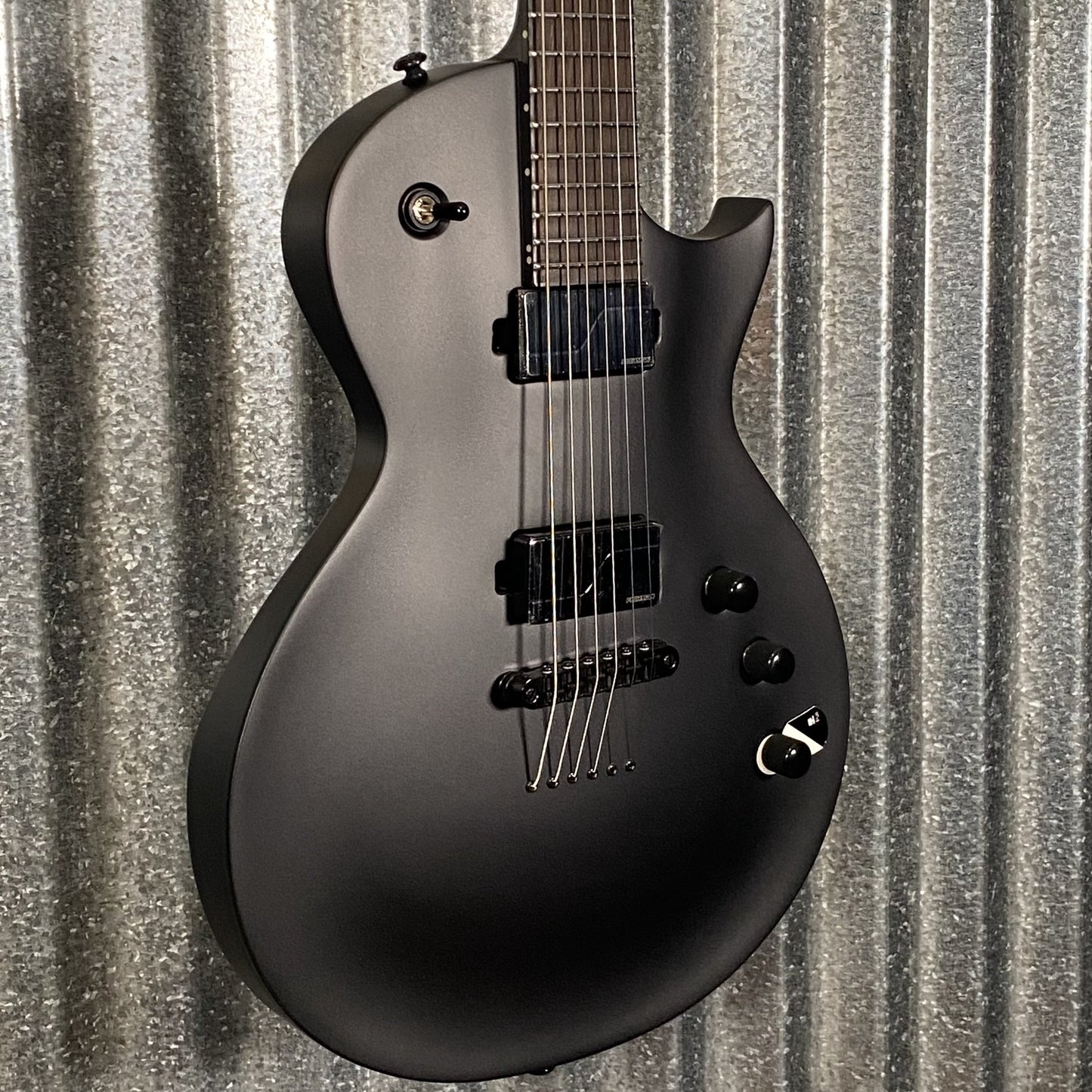 ESP LTD EC-1000B Baritone Charcoal Metallic Satin Guitar #0708 Used
