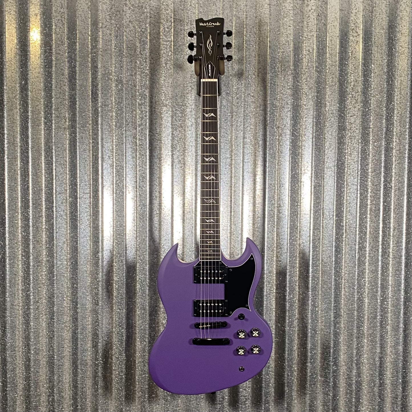 Westcreek Guitars Racer SG Offset Style Purple Matte Guitar #0086 Used