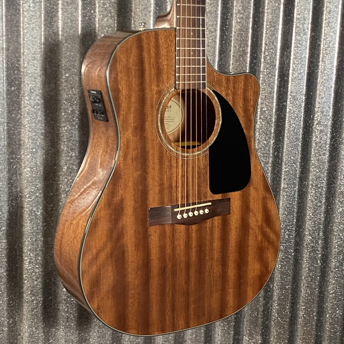 Fender CD-60CE AM Natural Mahogany Acoustic Electric Guitar & Case #5792 Used