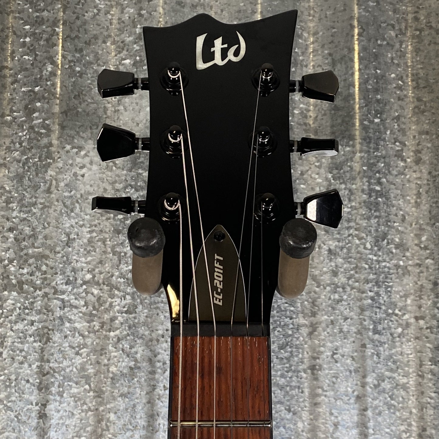 ESP LTD EC-201 Flat Top Black Guitar EC201FTBLK #0330 Used