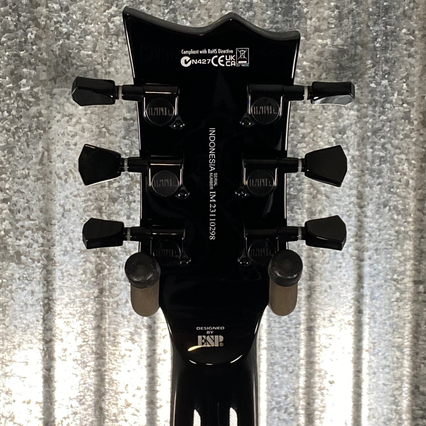 ESP LTD EC-201 Flat Top Black Guitar EC201FTBLK #0298 Used