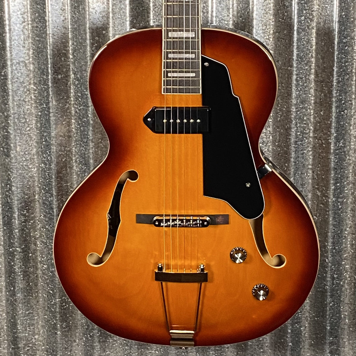Grote P90 Jazz Hollow Body Guitar Vintage Sunburst #1919 Used