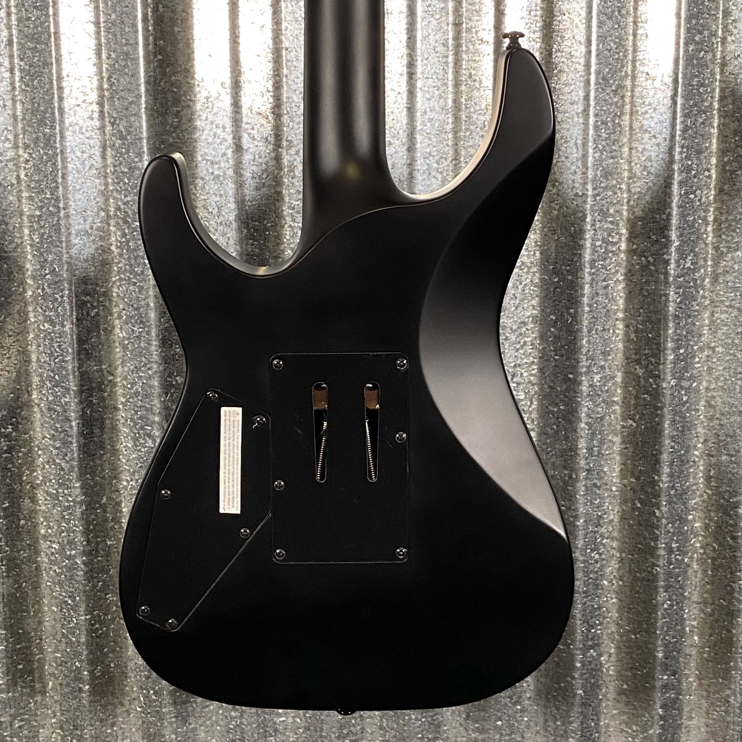 ESP LTD M-BLK Black Metal Black Satin Guitar & Case #0397 Used