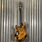 Schecter C-1 Hydro Dip Golden Eclipse Guitar #0739