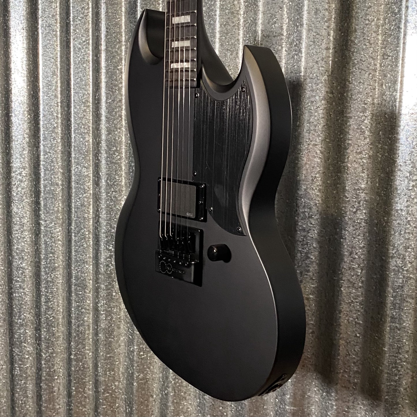 ESP LTD VIPER-1001 Evertune Charcoal Metallic Satin Guitar & Case #0429 Used