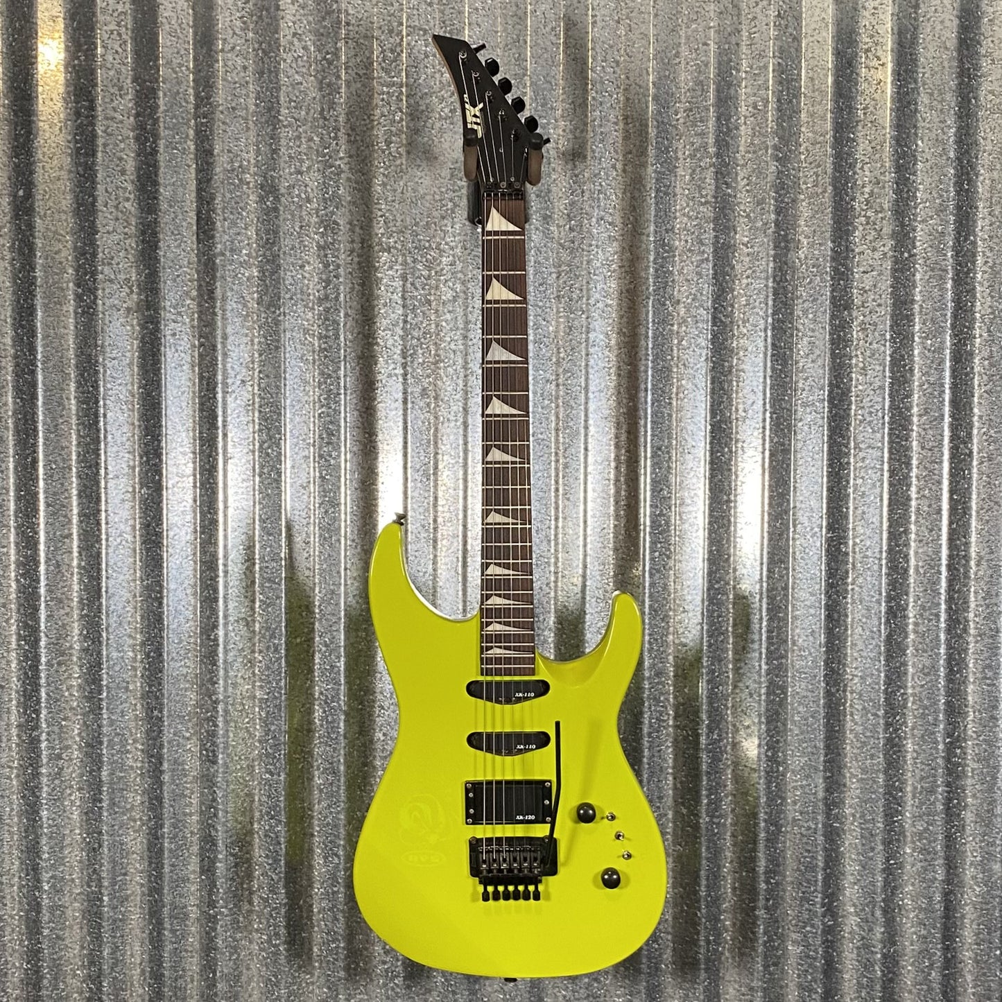 Applause GTX-23 Superstrat Neon Yellow Guitar 1980's Korea #9982 Used