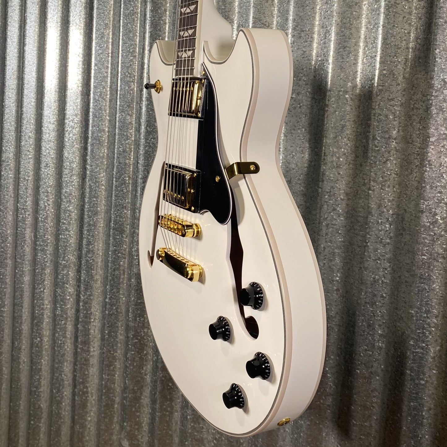 Westcreek Guitars 333 Semi Hollow Body Double Cutaway White #0059 Used