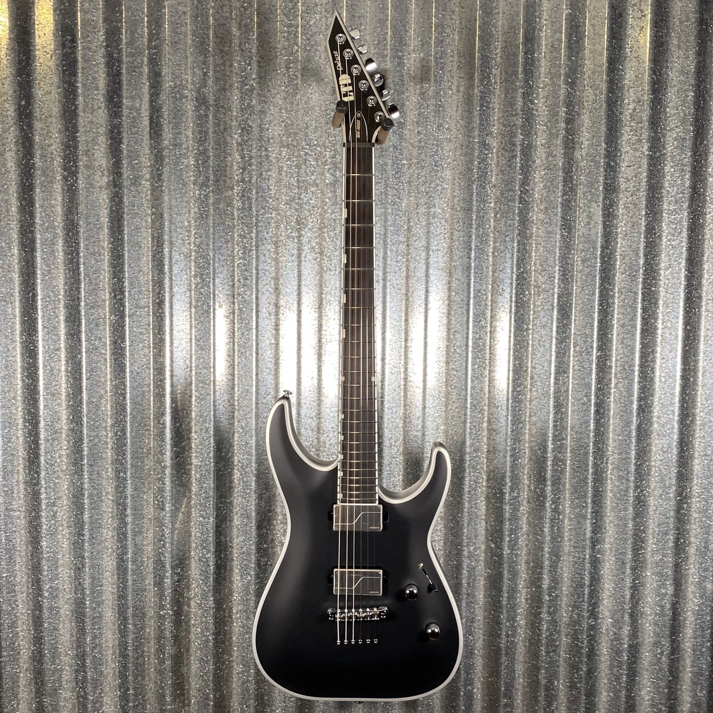 ESP LTD MH-1000NT Bold Binding Black Satin Guitar MH1000NTBBBLKS #0133 Used