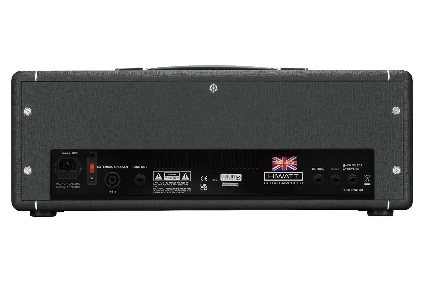 Hiwatt Leeds 50R 50 Watt 2 Channel Reverb Guitar Amplifier Head