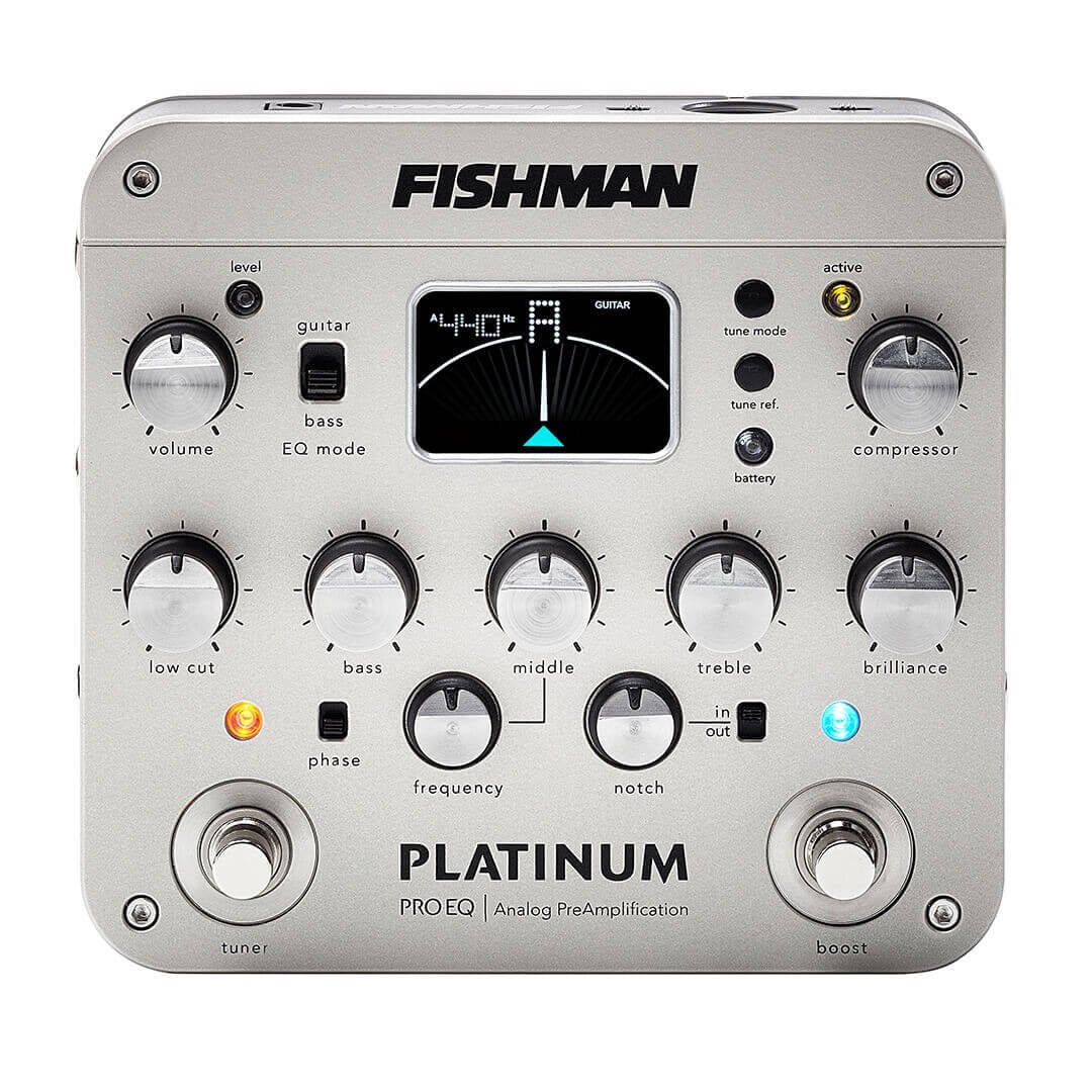 Fishman Platinum Pro EQ DI Acoustic Guitar Preamp Effect Pedal