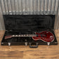 ESP LTD EC-1000 QM Quilt Top See Thru Black Cherry Fluence Guitar & Case #2957 Used