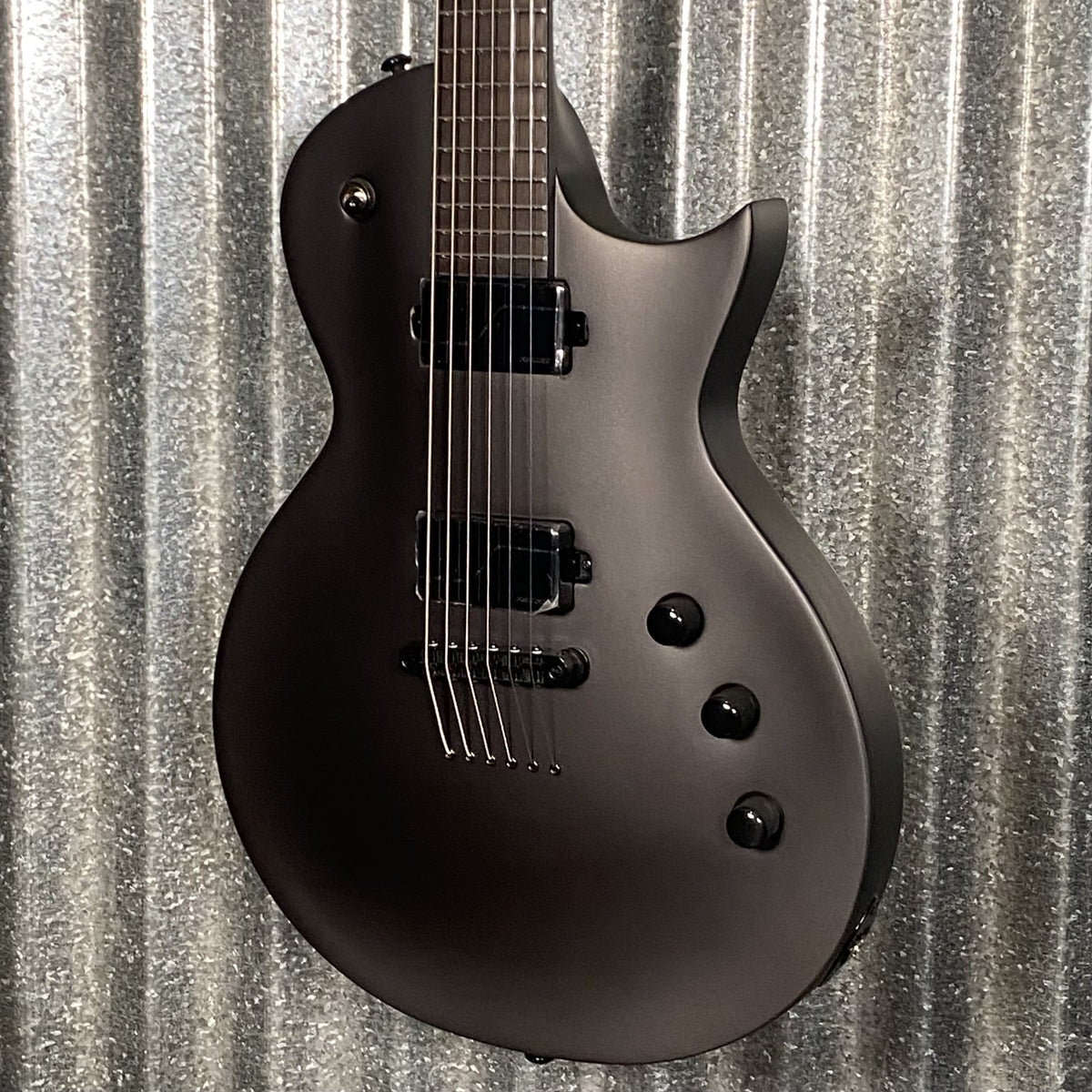 ESP LTD EC-1000 Baritone Charcoal Metallic Satin Guitar EC1000BCHMS #0723 Used