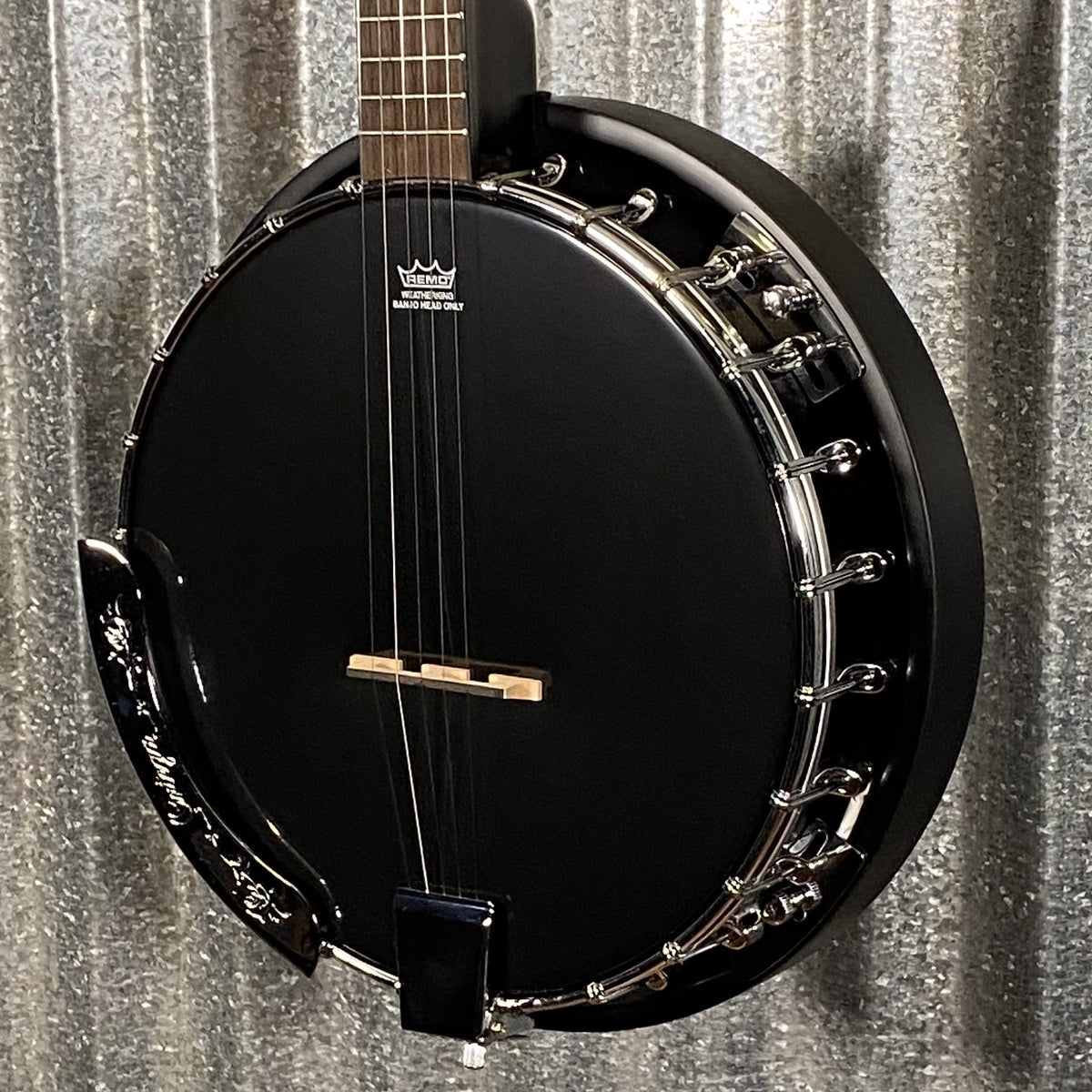 Ortega OBJ250-SBK Raven Black 5 String Banjo & Bag #0121