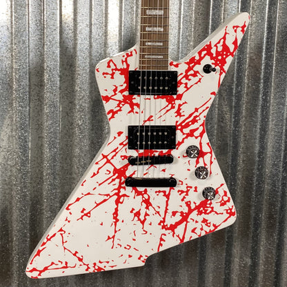 Westcreek Guitars Revenge Explorer Style Scatch Whte Red #0059 Used