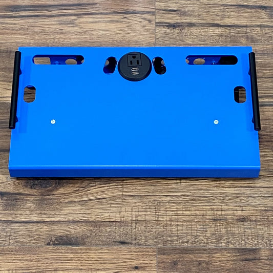 Go Pedalboards Single Tier 18" Guitar Effect Pedalboard & Bag Blue Demo