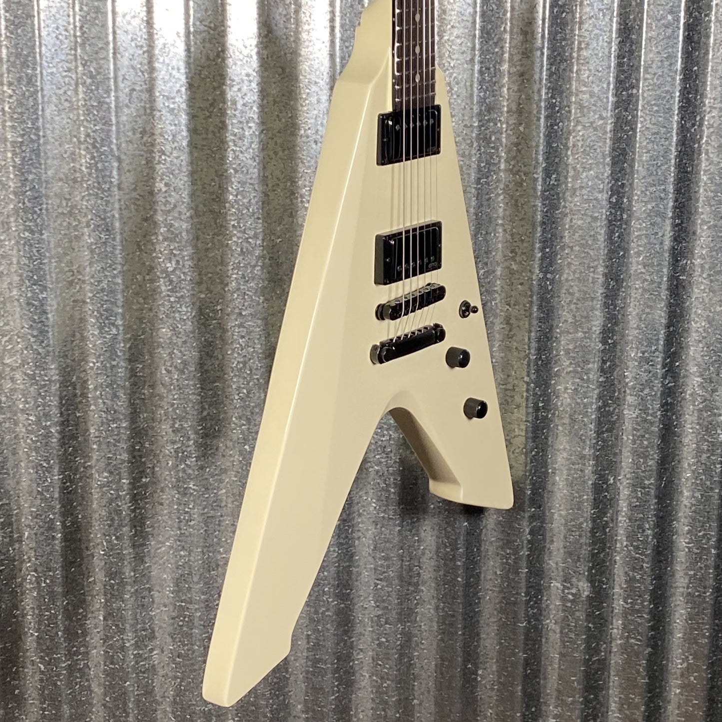 ESP LTD Vulture Jame Hetfield Olympic White Guitar & Case VULTUREOW #4698 Used
