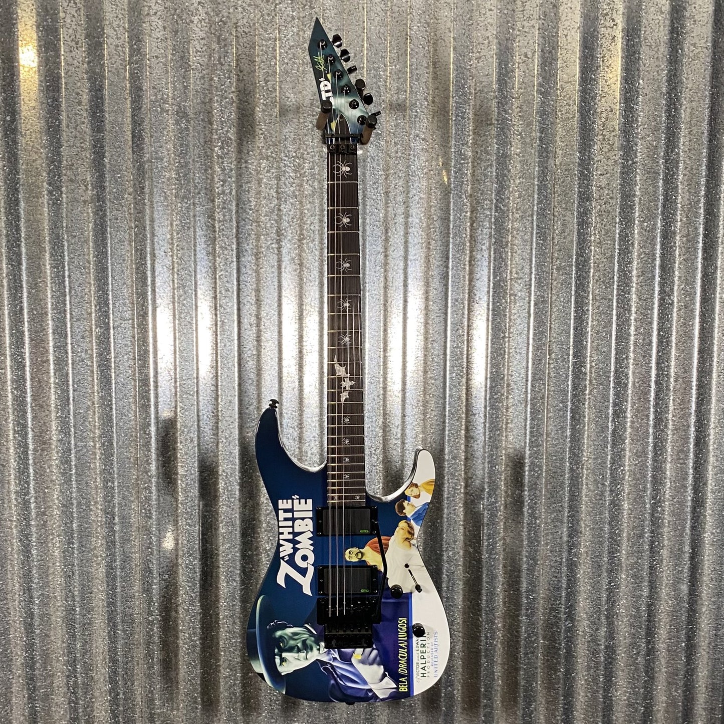 ESP LTD KH-WZ Kirk Hammett White Zombie Graphic EMG Guitar & Case LKHWZ #3630 Used