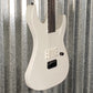 ESP LTD M-HT Arctic Metal Hard Tail Snow White Satin Guitar MHTARMSWS #0608 Used