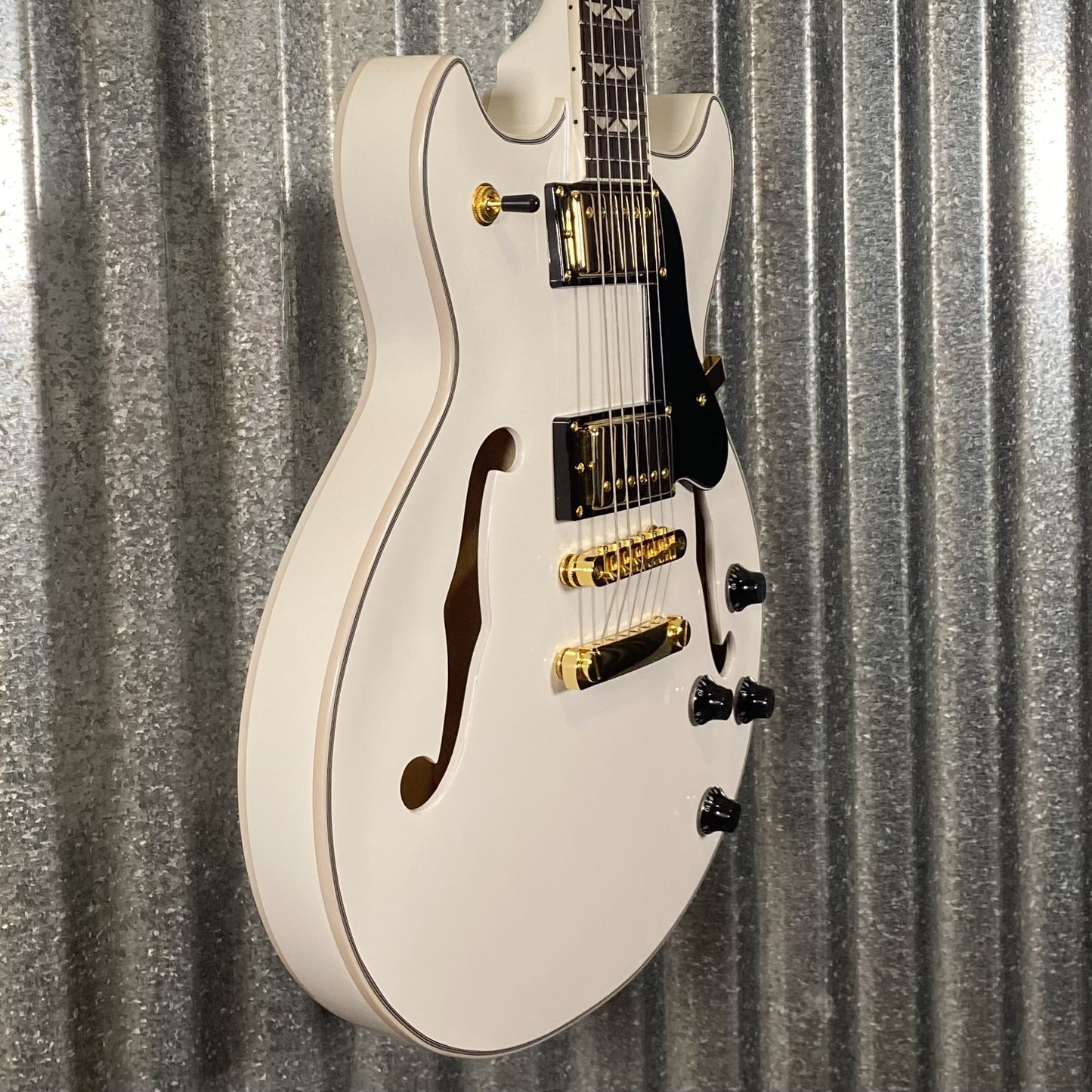 Westcreek Guitars 333 Semi Hollow Body Double Cutaway White #0059 Used