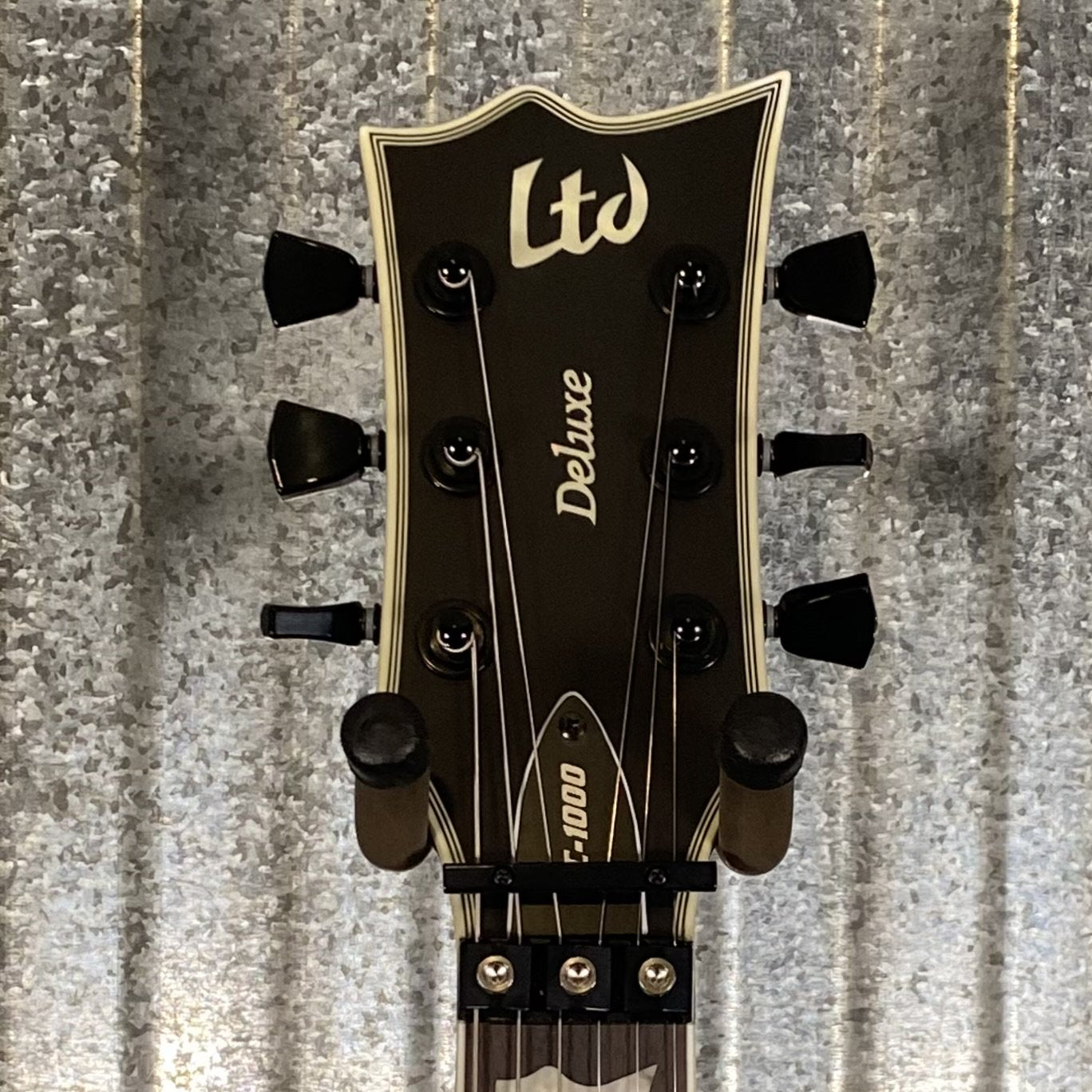 ESP LTD EC-1000 FR Floyd Rose Black Satin EMG Guitar EC1000FRBLKS #0087 Used