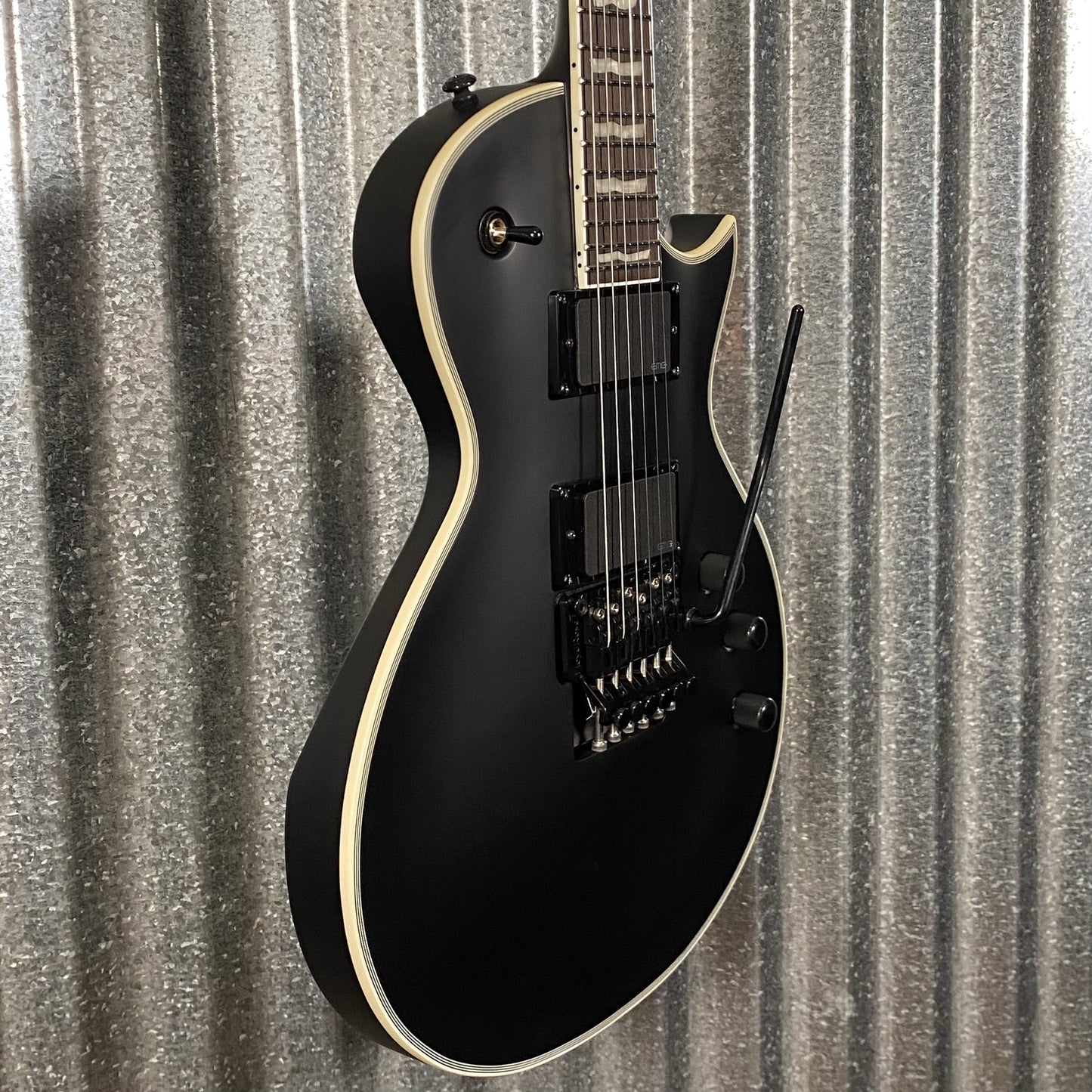 ESP LTD EC-1000 FR Floyd Rose Black Satin EMG Guitar EC1000FRBLKS #0087 Used