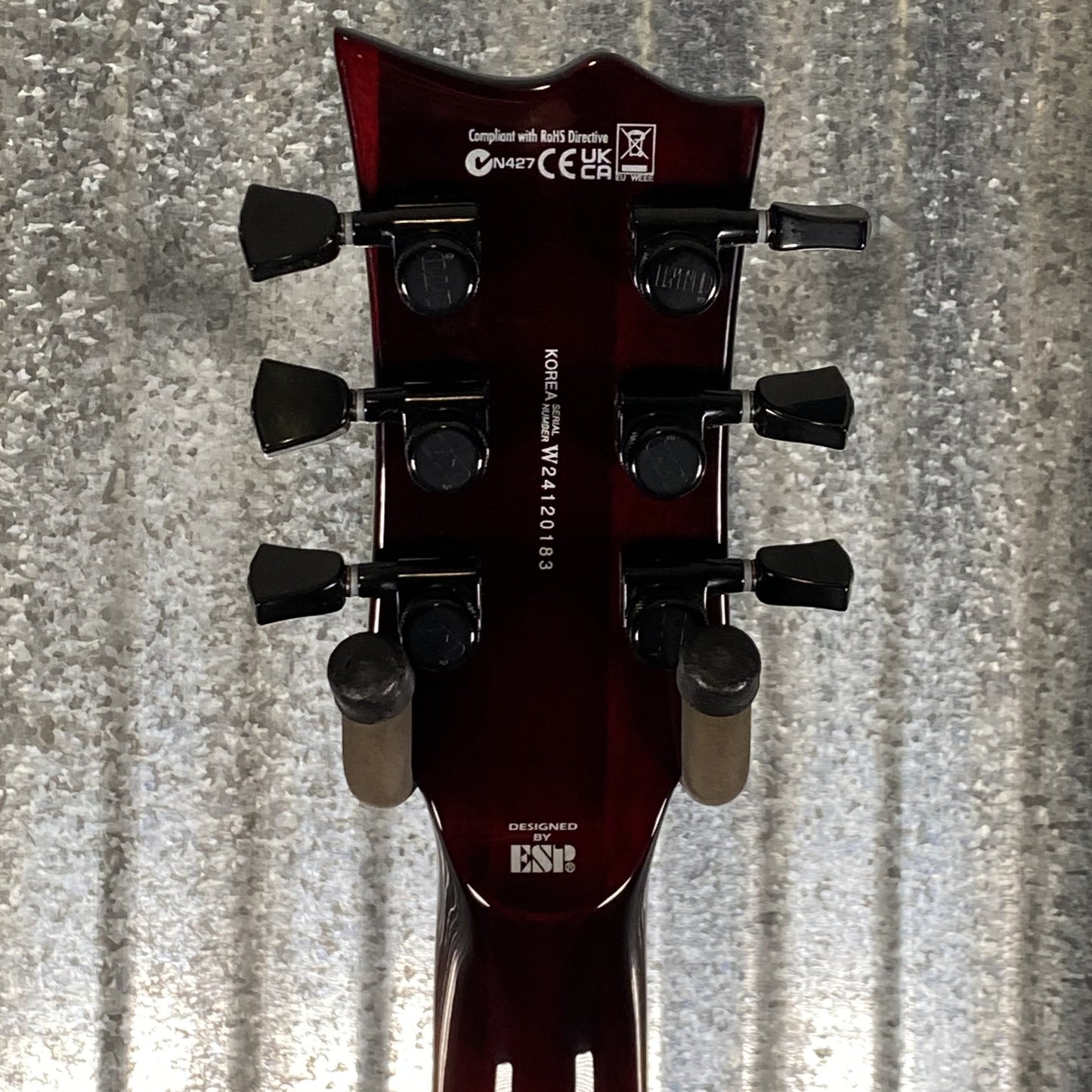 ESP LTD EC-1000 QM Quilt Top See Thru Black Cherry Fluence Guitar EC1000QMSTBC #0183 Used
