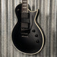 ESP LTD EC-1000 FR Floyd Rose Black Satin EMG Guitar EC1000FRBLKS #0758 Used
