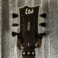 ESP LTD EC-1000 FR Floyd Rose Black Satin EMG Guitar & Case #2978 Used