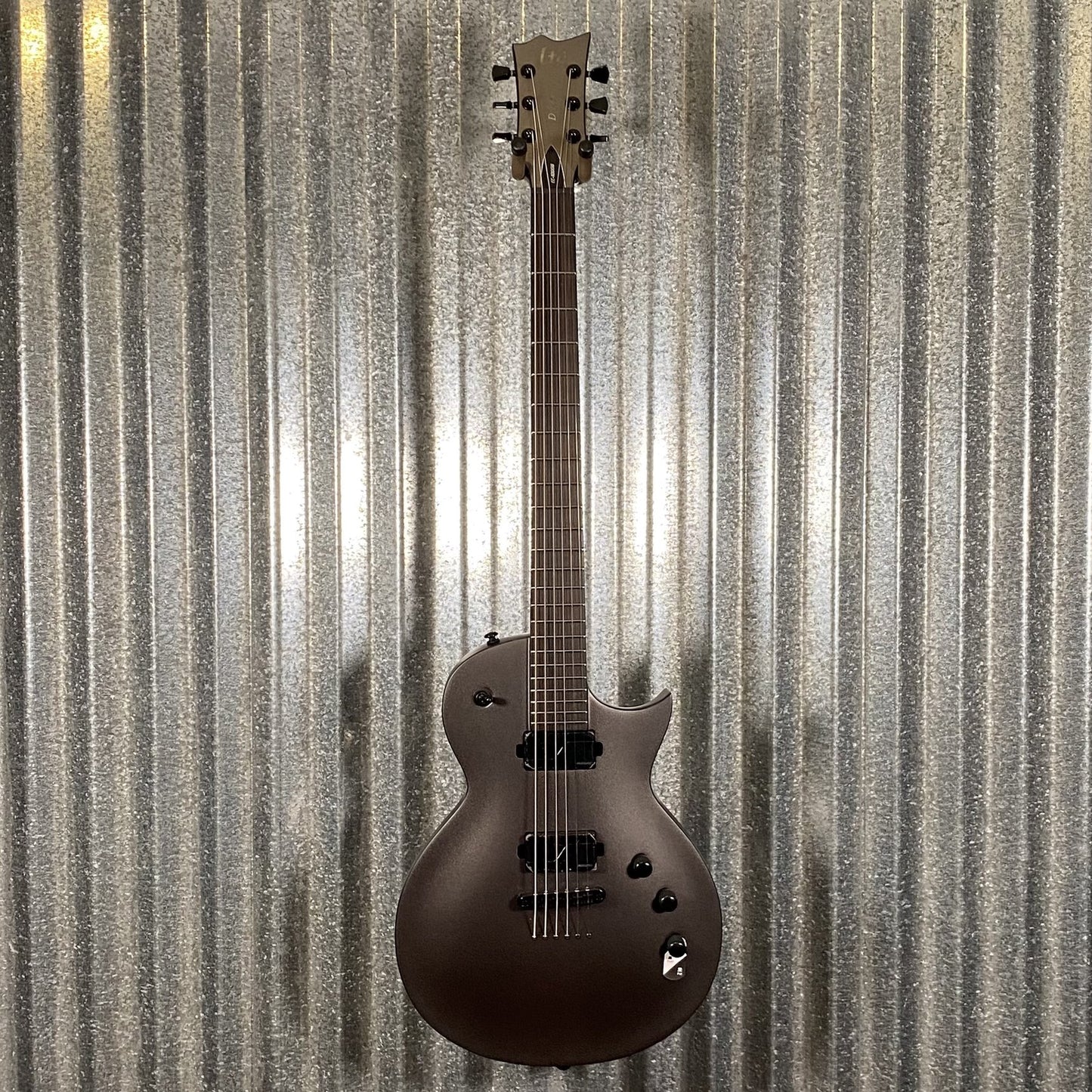 ESP LTD EC-1000B Baritone Charcoal Metallic Satin Guitar #0493 Used