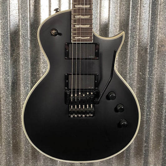 ESP LTD EC-1000 FR Floyd Rose Black Satin EMG Guitar EC1000FRBLKS #0087 Used