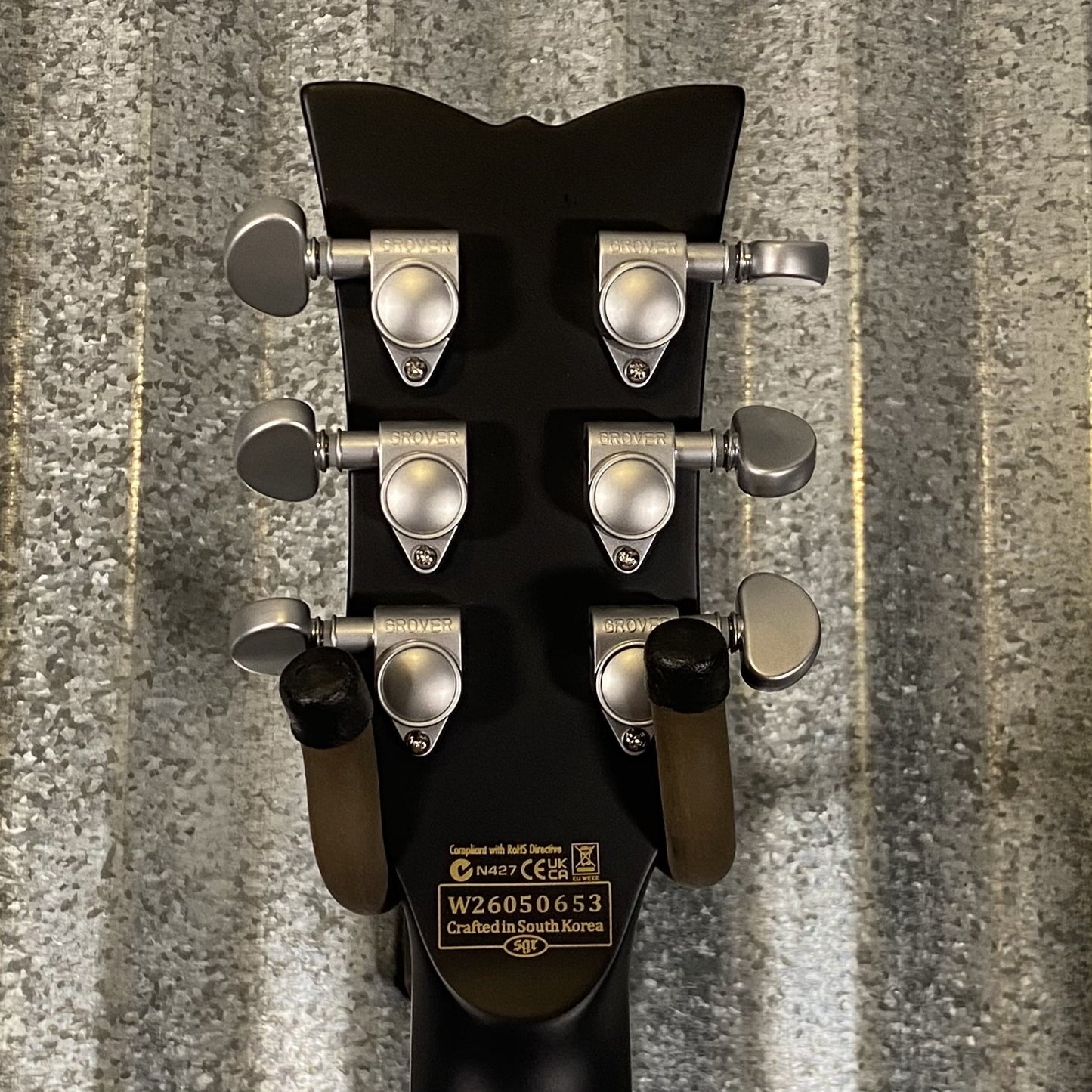Schecter Solo II Damien Platinum Satin Black Guitar #0653