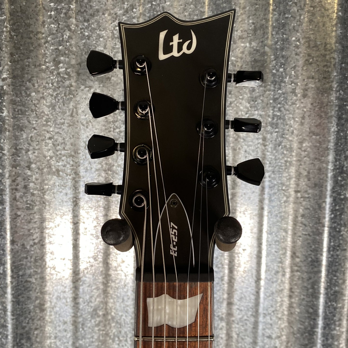 ESP LTD EC-257 7 String Black Satin Guitar EC257BLKS #0504 Used