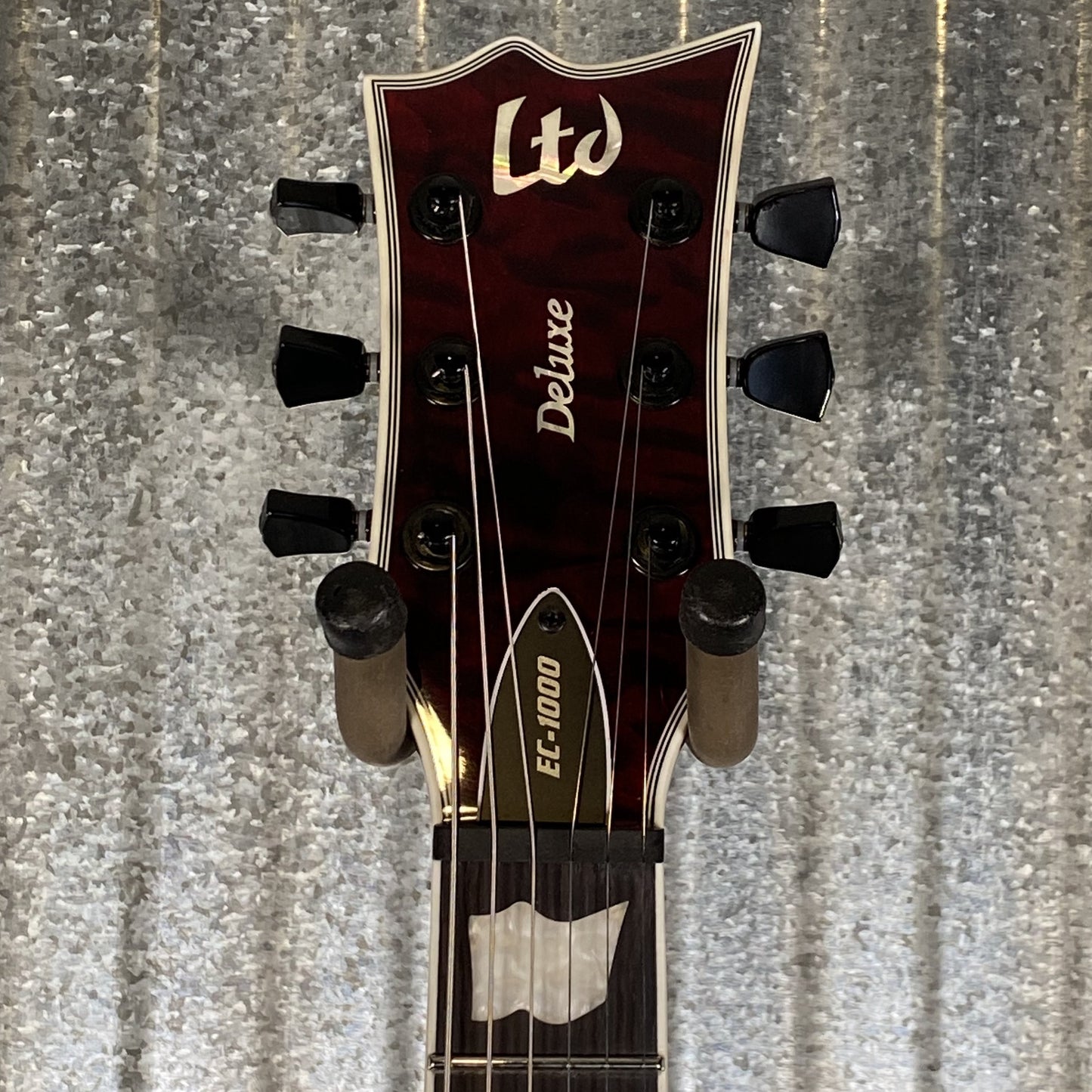 ESP LTD EC-1000 QM Quilt Top See Thru Black Cherry Fluence Guitar EC1000QMSTBC #0183 Used