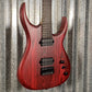 Musily MSM6 Heavy Metal Hard Tail Ash Transparent Lava Red Guitar #0001
