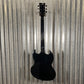 Westcreek Guitars Racer SG Offset Style Black Red Stripe #0013 Used