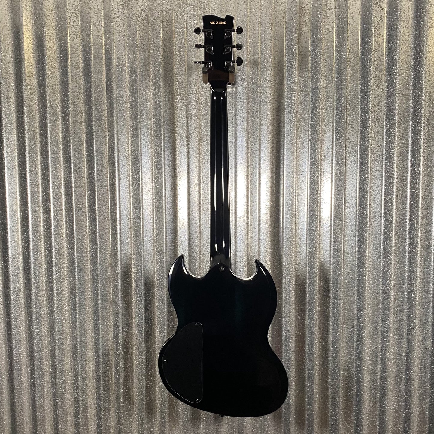 Westcreek Guitars Racer SG Offset Style Black Red Stripe #0013 Used