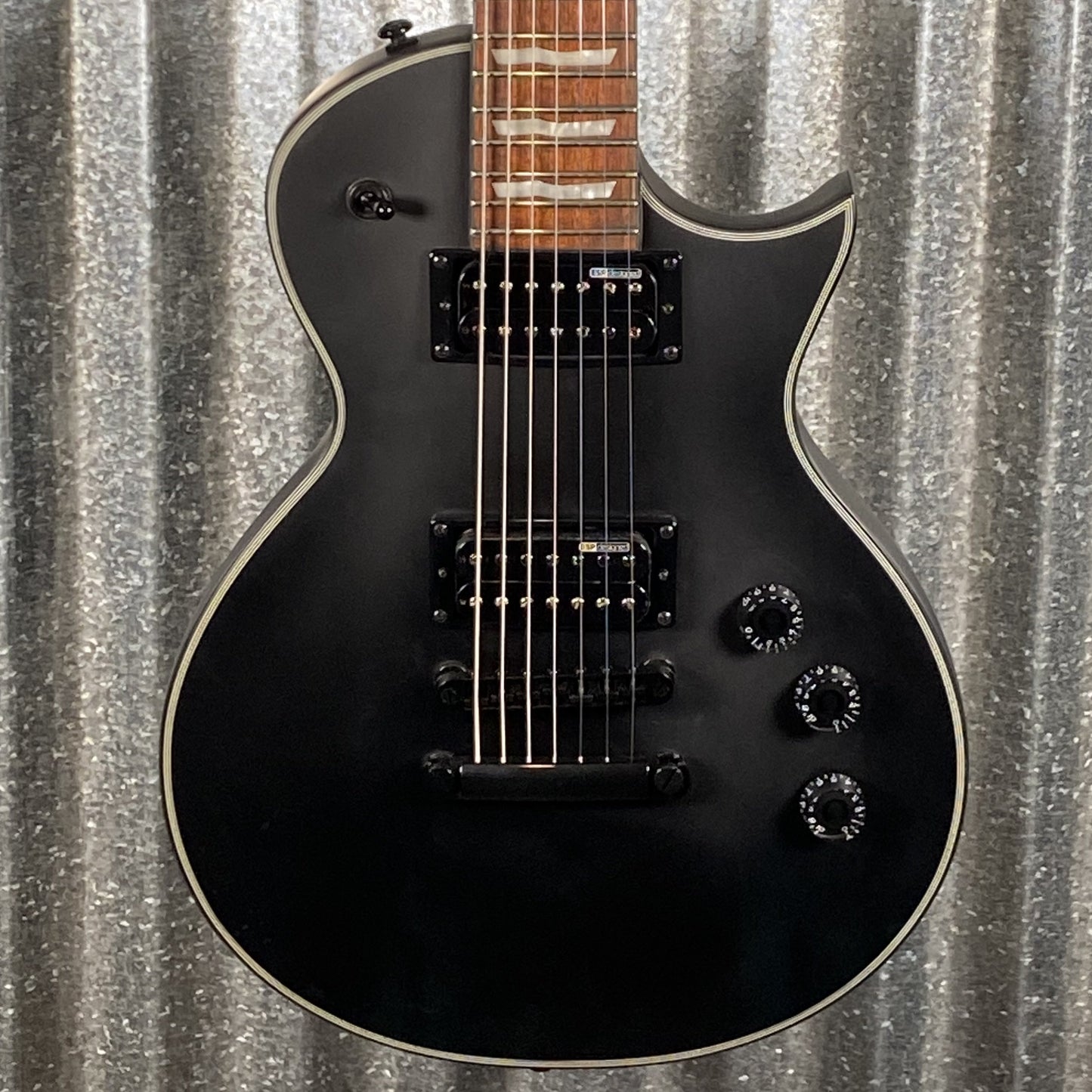 ESP LTD EC-257 7 String Black Satin Guitar EC257BLKS #0504 Used